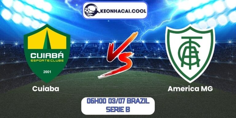 Soi kèo Cuiaba vs America MG (06h00 03/07, Brazil Serie B) 7 Cuiaba vs America MG